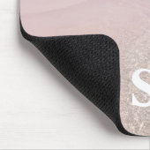 personalisierter rosa Sandstrand Mousepad (Ecke)