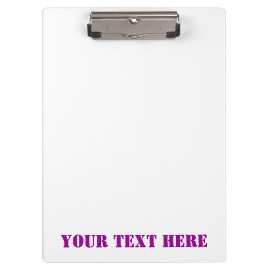 Personalisierter rosa Stern auf dem Muster der dig Klemmbrett (Vorderseite)