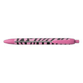 Personalisierter rosa Stift-rosa und schwarze Kugelschreiber (Rückseite)