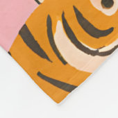 Personalisierter Rosa Tiger Chic Edgy Lustiger Sti Fleecedecke (Ecke)