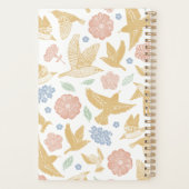 Personalisierter Rosa und Gold Rückkehr zur Schule Planer (Rückseite)