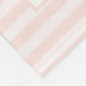 Personalisierter, rosa/weißer Streifen, Verse aus  Fleecedecke (Ecke)