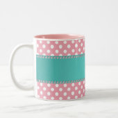 Personalisierter rosa zweifarbige tasse (Links)