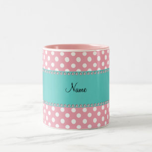 Personalisierter rosa zweifarbige tasse