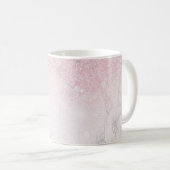 Personalisierter Rose-Glitzer Kaffeetasse (VorderseiteRechts)