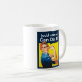 Personalisierter Rosie der Nieteneinschläger "kann Kaffeetasse (VorderseiteRechts)