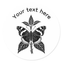 Personalisierter Roter Admiral Schmetterling Natur