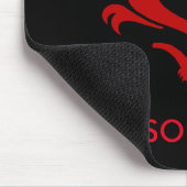 Personalisierter Roter Drache Mousepad (Ecke)