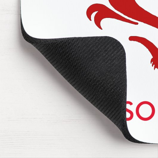 Personalisierter Roter Drache Mousepad (Ecke)