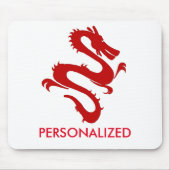 Personalisierter Roter Drache Mousepad (Vorne)