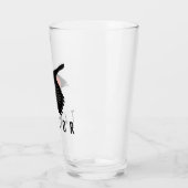 Personalisierter Roter Flügel Glas (Links)