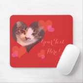 Personalisierter roter HerzenValentine Mousepad (Mit Mouse)