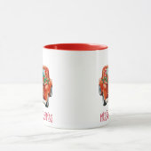 Personalisierter Roter Lieferwagen Vintager LKW Tasse (Zentrum)