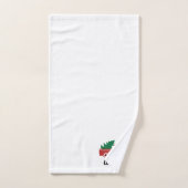 Personalisierter roter LKW Badhandtuch Set (Handtuch)