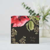 Personalisierter roter Mohn (Stehend Vorderseite)