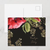 Personalisierter Roter Mohn Postkarte (Vorne/Hinten)