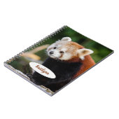 Personalisierter Roter Panda Notizblock (Linke Seite)