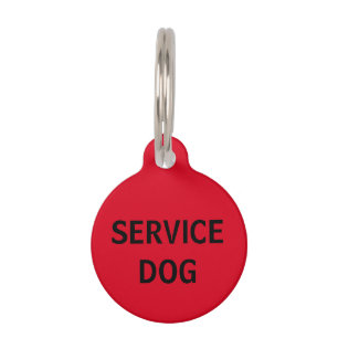 Personalisierter roter Service-Hundehaustier-Umbau Tiermarke