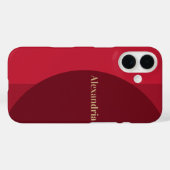 Personalisierter Roter Streifen Case-Mate iPhone Hülle (Rückseite (Horizontal))