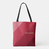 Personalisierter Roter Streifen Tasche (Rückseite)
