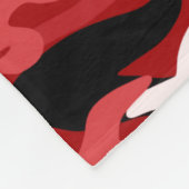 Personalisierter roter Tarnungsrotnamensstreifen Fleecedecke (Ecke)