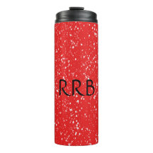 Personalisierter roter Thermobecher