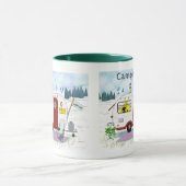 Personalisierter roter Trailer-Becher Tasse (Zentrum)