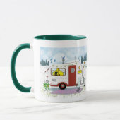 Personalisierter roter Trailer-Becher Tasse (Links)