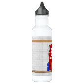 Personalisierter roter und weißer Basketball Trinkflasche (Links)