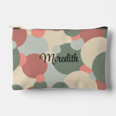 Personalisierter Rotgrün-Molekül-Toilettenbeutel Zubehörtasche (Vorderseite)