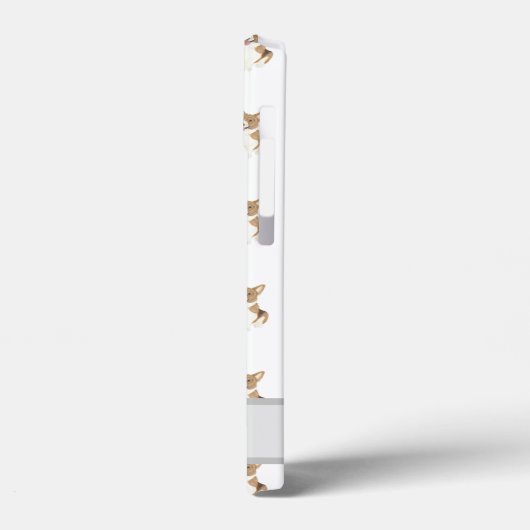 Personalisierter Rotkorgi Case-Mate iPhone Hülle (Rückseite / Links)