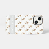 Personalisierter Rotkorgi iPhone Hülle (Rückseite (Horizontal))