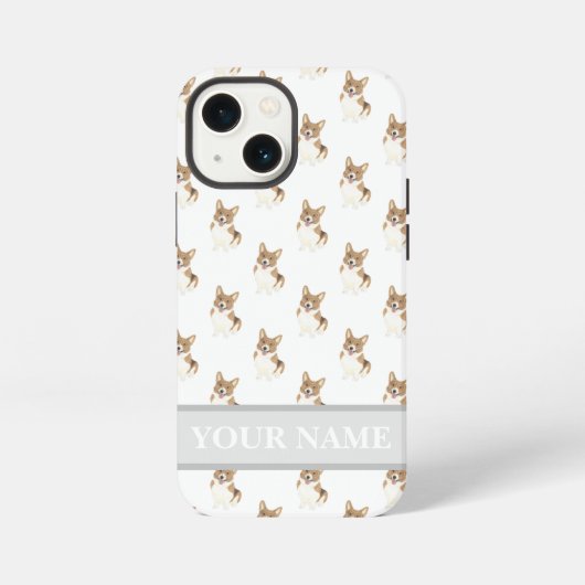 Personalisierter Rotkorgi iPhone Hülle (Rückseite)