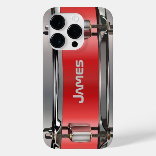 Personalisierter Rotschnurtrommel Case-Mate iPhone Hülle (Rückseite)