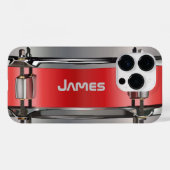 Personalisierter Rotschnurtrommel Case-Mate iPhone Hülle (Rückseite (Horizontal))