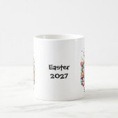 Personalisierter Rottweiler-Hund Ostern/Frühjahr Kaffeetasse (Mittel)
