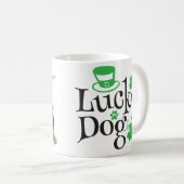 Personalisierter Rottweiler Hund St. Patricks Tag Kaffeetasse (VorderseiteRechts)