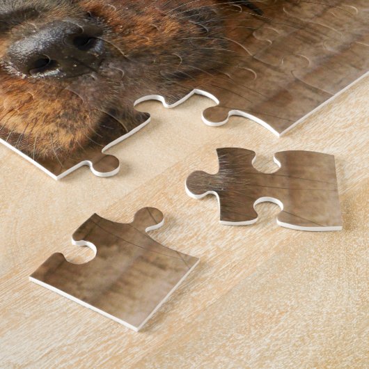 Personalisierter Rottweiler Welpenhund Puzzle (Seite)