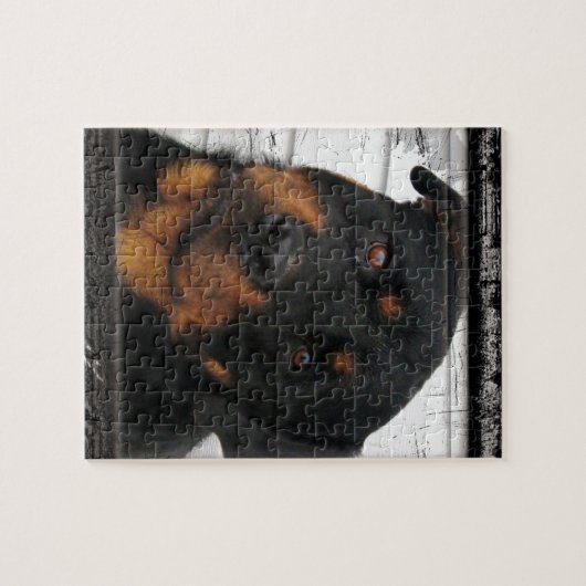 Personalisierter Rotweiler Puzzle (Horizontal)