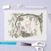 Personalisierter Rotwein Seidenpapier (Handwerk)