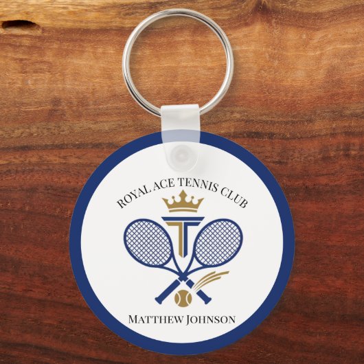 Personalisierter Royal Tennis Club Schlüsselanhänger (Rückseite)