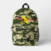 Personalisierter Rucksack der Green Khaki-Camoufla (Vorderseite)