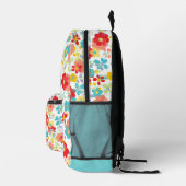 Personalisierter Rucksack mit farbenfrohem Blumenm (Rechts)