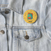 Personalisierter Rucksack zum Schulbeginn & Doodle Button (Beispiel)