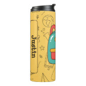 Personalisierter Rucksack zum Schulbeginn & Doodle Thermosbecher (Nach links gedreht)