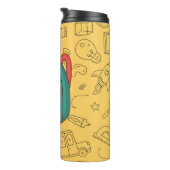 Personalisierter Rucksack zum Schulbeginn & Doodle Thermosbecher (Nach rechts gedreht)