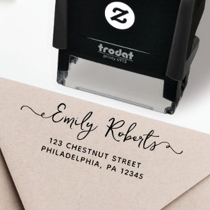 Personalisierter Rücksendeadress-Stempel mit Selbs Permastempel
