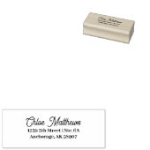 Personalisierter Rücksendeadresse Elegantes Skript Gummistempel (Stempel)