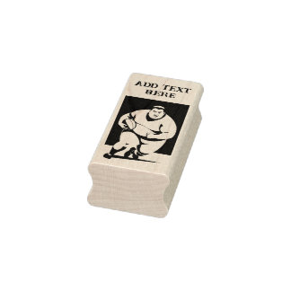 Personalisierter Rugby Player - Briefmarke der Hol Gummistempel