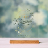 Personalisierter Ruhestand Acrylschild (Neutral)
